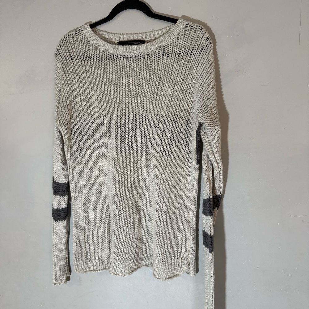 360 Sweater Italian Yarn Silk Linen Knit Sweater